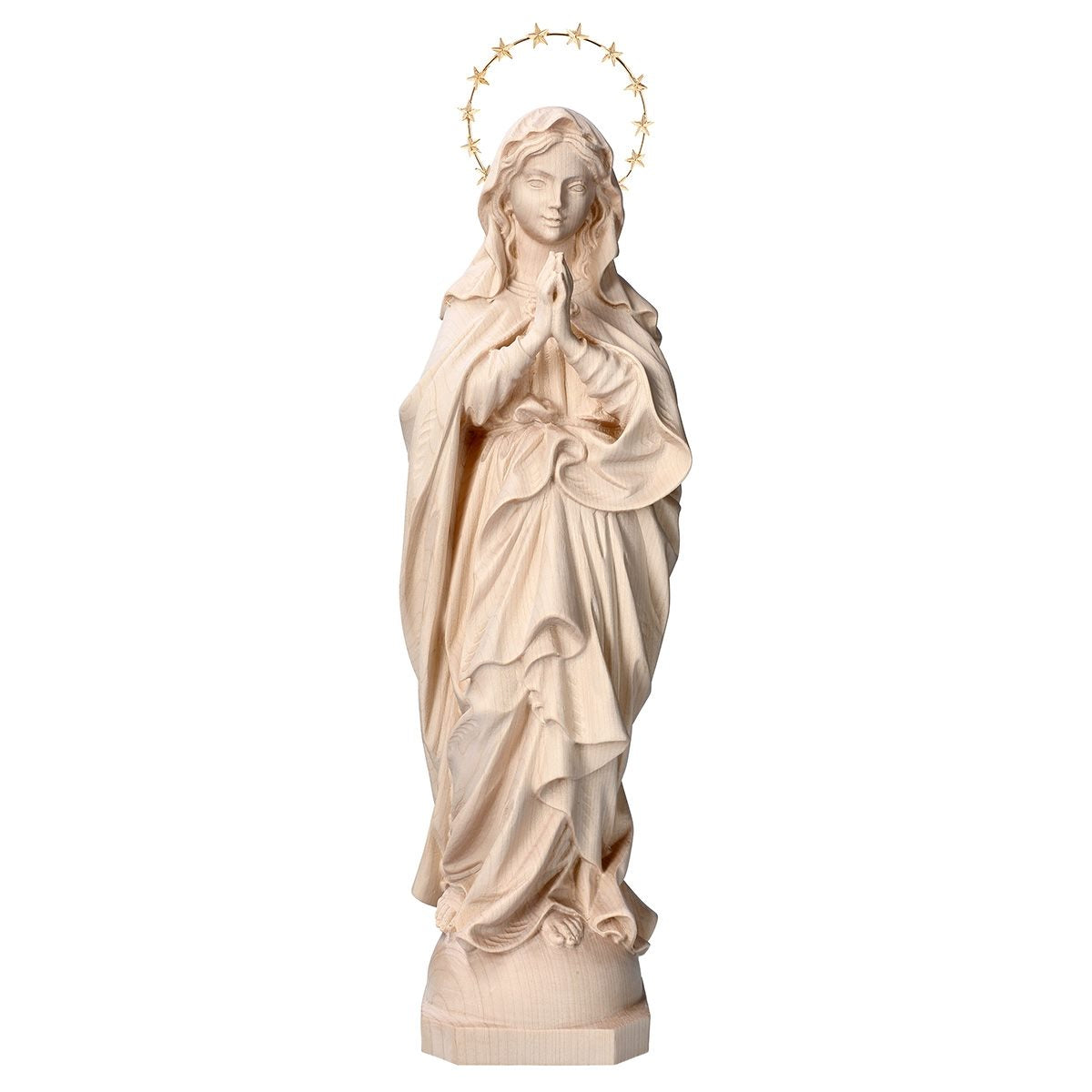 Immaculate Conception with Brass Halo Statue | Multiple Sizes & Finishes