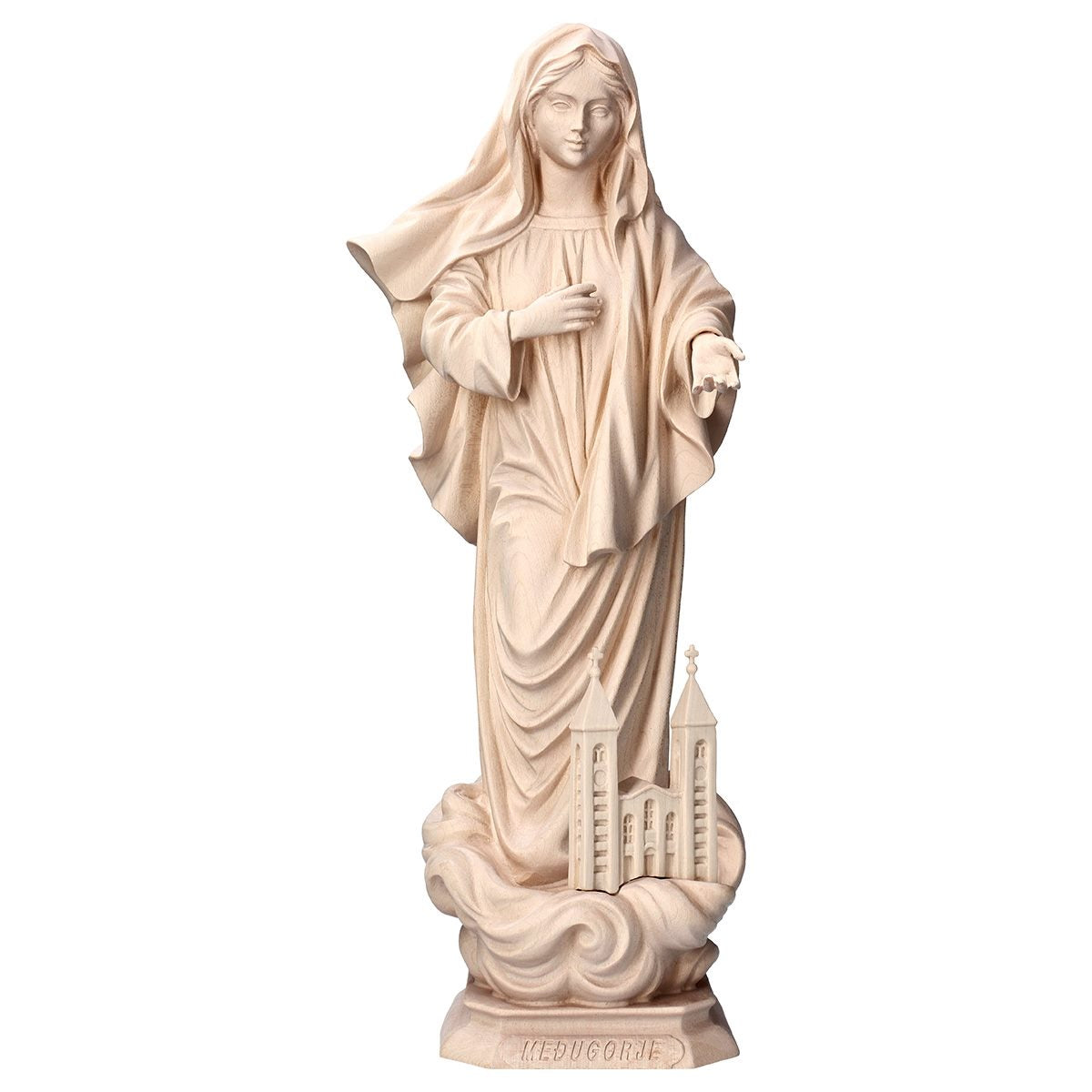 Our Lady of Medjugorje with Church Statue | Multiple Sizes & Finishes