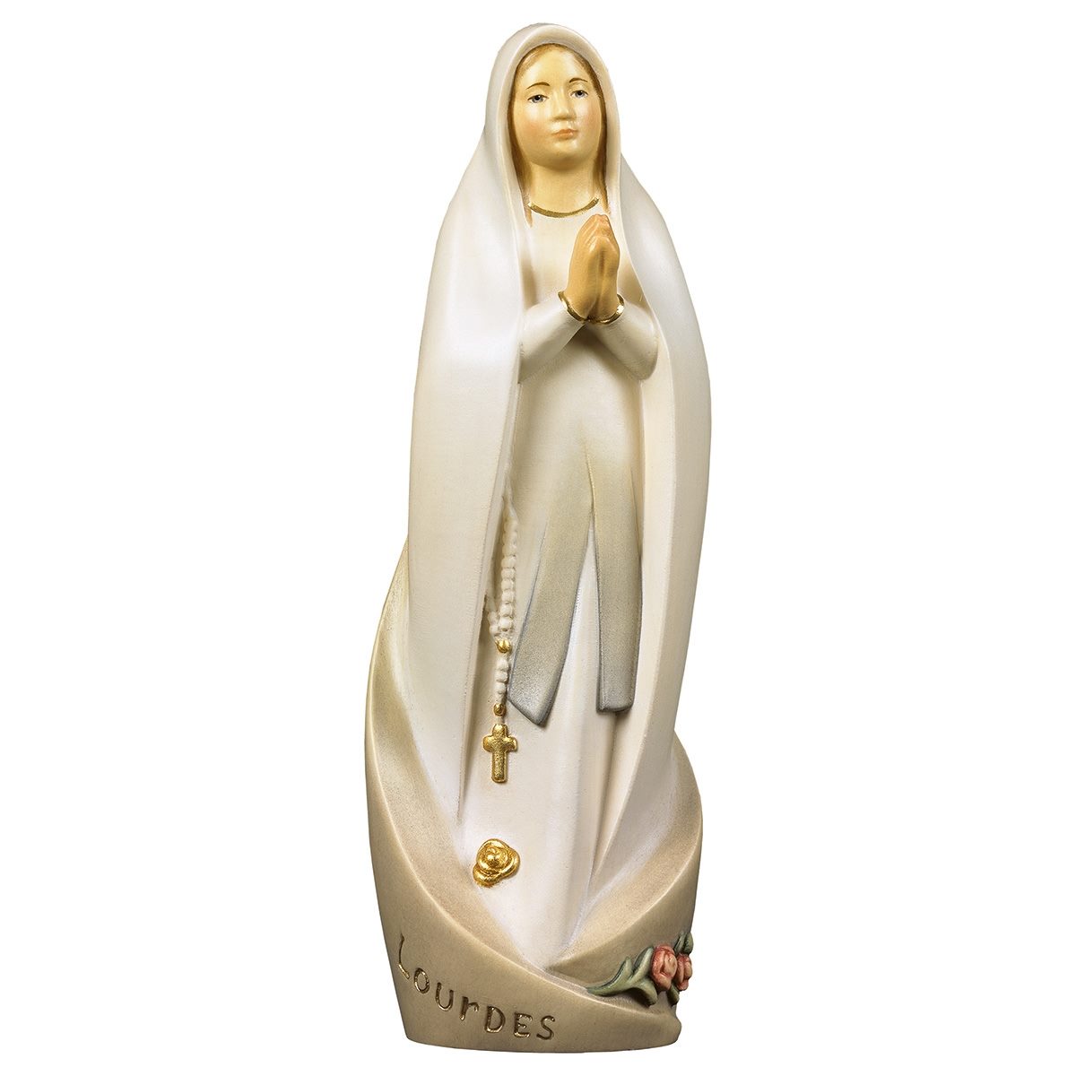 Modern Our Lady of Lourdes Statue | Multiple Sizes & Finishes