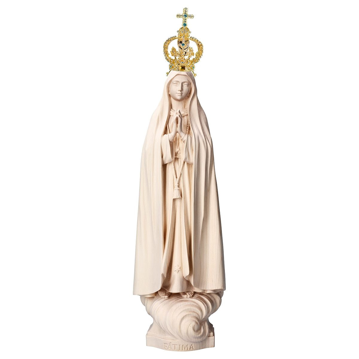 Our Lady of Fatima Capelinha with Metal Crown Statue | Multiple Sizes & Finishes
