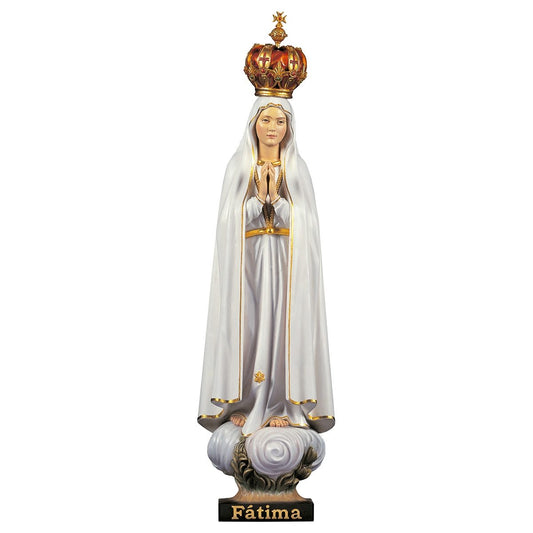 Our Lady of Fatima Pilgrim with Crown Statue | Multiple Sizes & Finishes