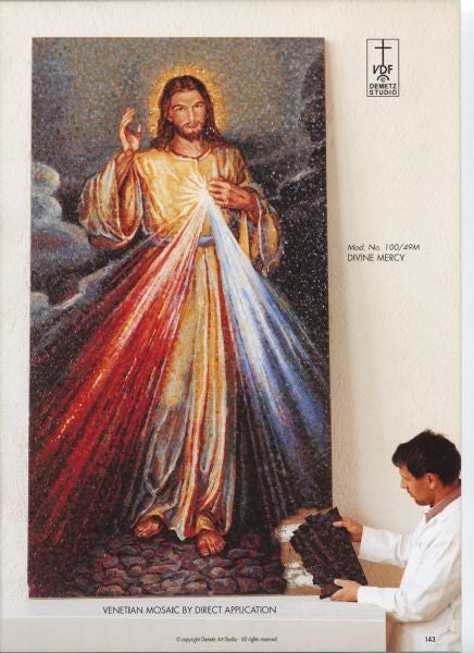 Divine Mercy Venetian Mosaic | Custom Design & Sizing