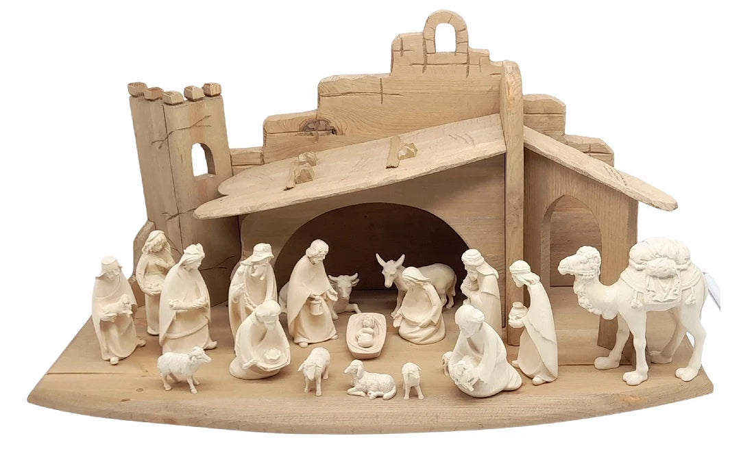 Semi-Modern Nativity Set | 20 Pieces | Multiple Sizes & Finishes