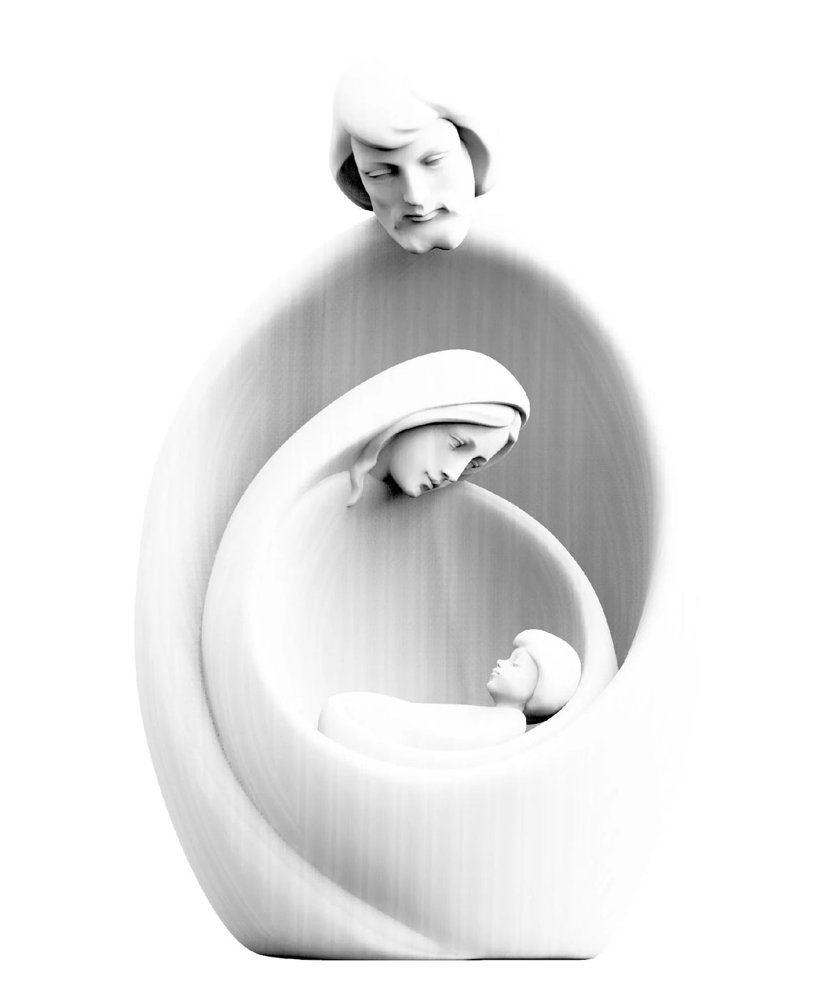 14" Modern Holy Family Nativity Figure | Fiberglass | Multiple Finishes
