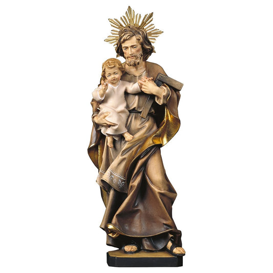 Saint Joseph with Child & Tool with Halo Statue | Multiple Sizes