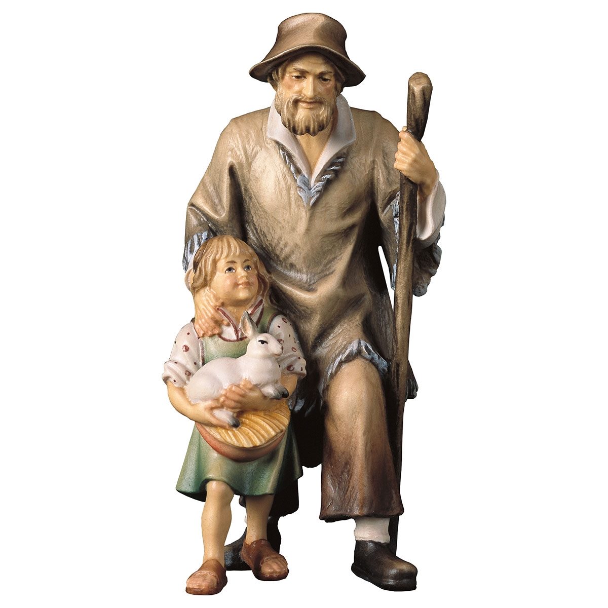 Shepherd with Girl | Ulrich Nativity | Multiple Sizes