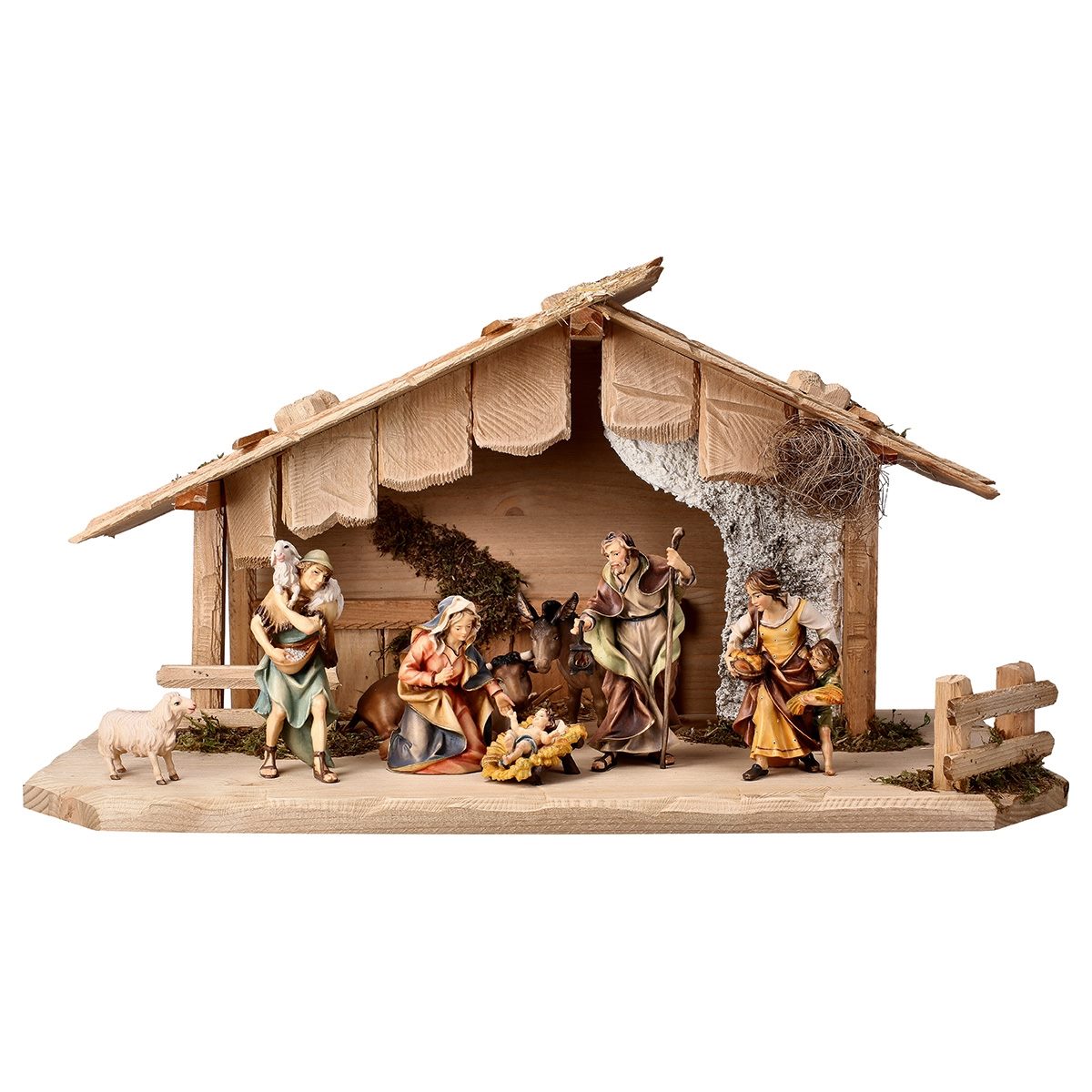 10-Piece Ulrich "Austria Stable" Nativity | Multiple Sizes