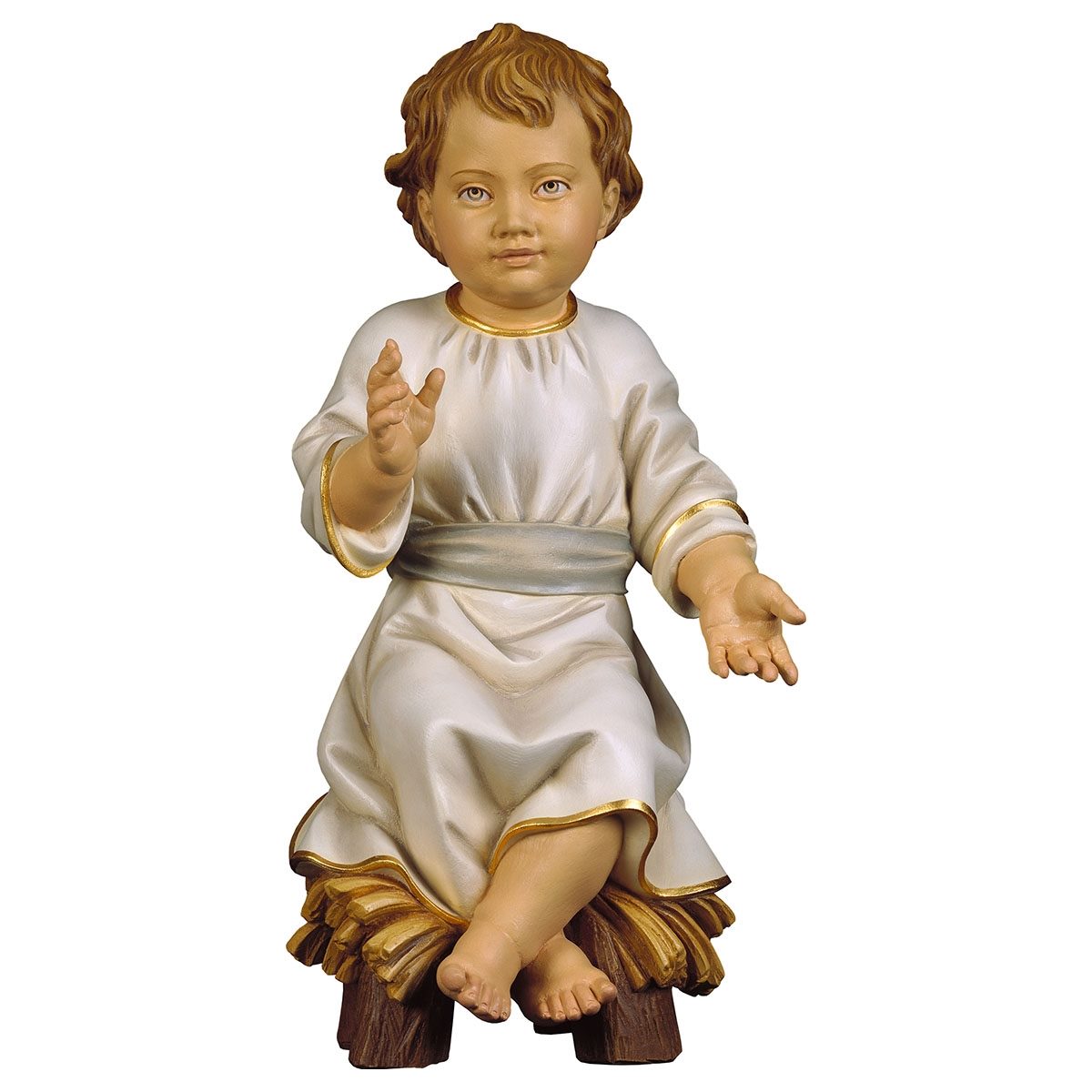 Infant Jesus Sitting on Manger | Multiple Sizes