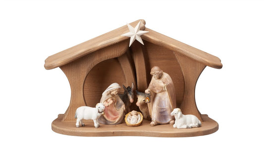 9-Piece Pema "Luce Stable" Nativity Set | Multiple Sizes & Finishes