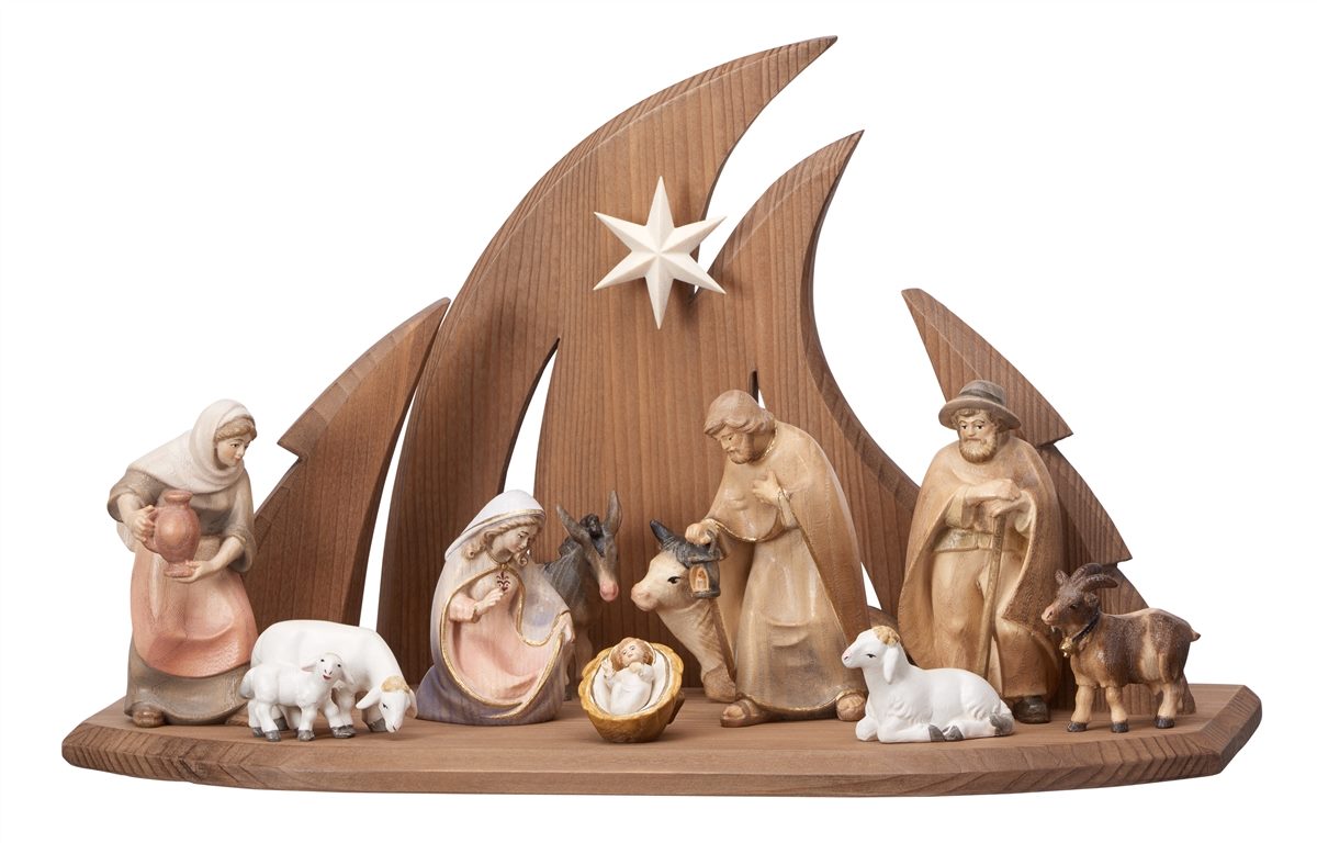 12-Piece Pema "Ambiente Stable" Nativity Set | Multiple Sizes & Finishes