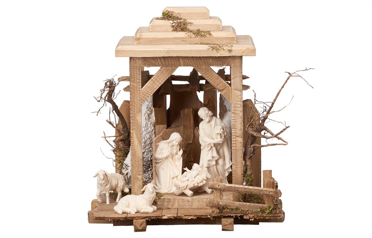 7-Piece Kostner "Lantern Stable" Nativity | Multiple Sizes & Finishes