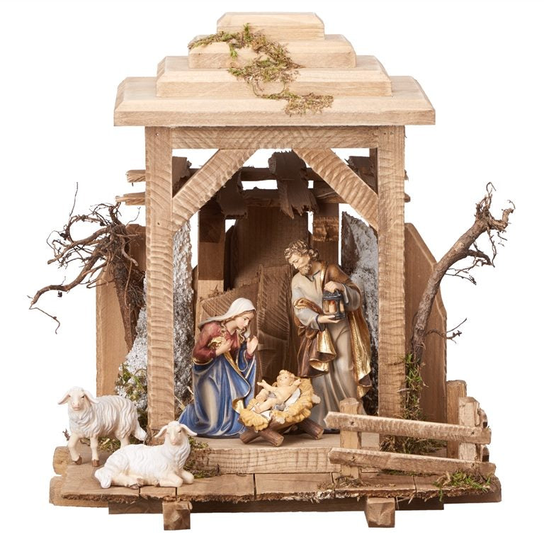 7-Piece Kostner "Lantern Stable" Nativity | Multiple Sizes & Finishes