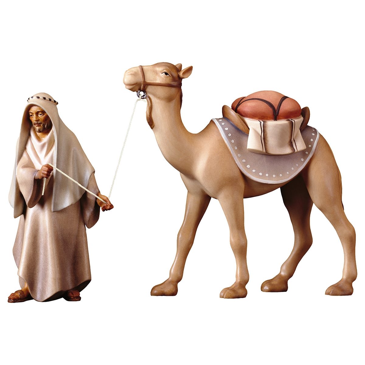 Shepherd with Standing Camel | Comet Nativity | Multiple Sizes & Finishes