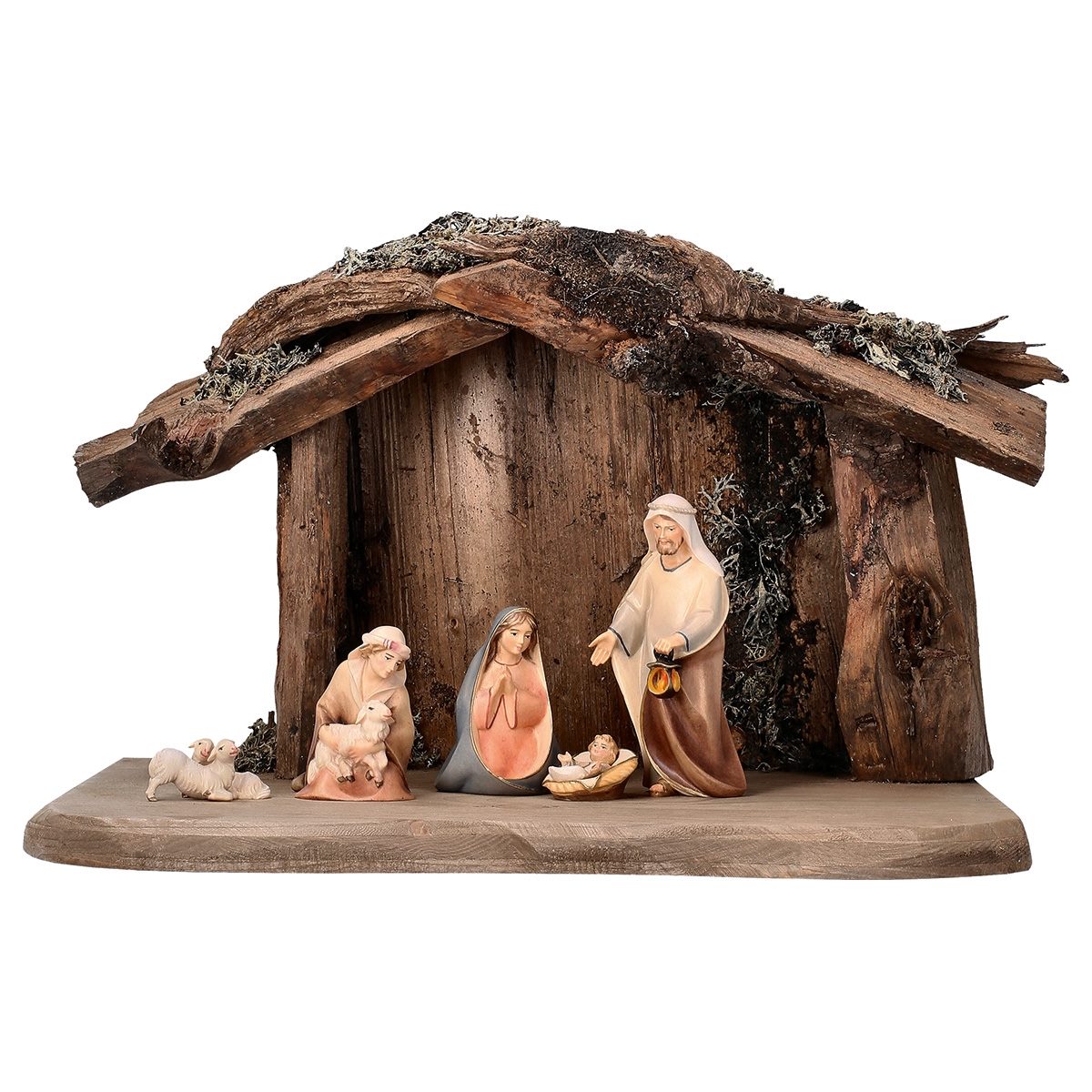 8-Piece Comet "Root Stable" Nativity Set | Multiple Sizes & Finishes