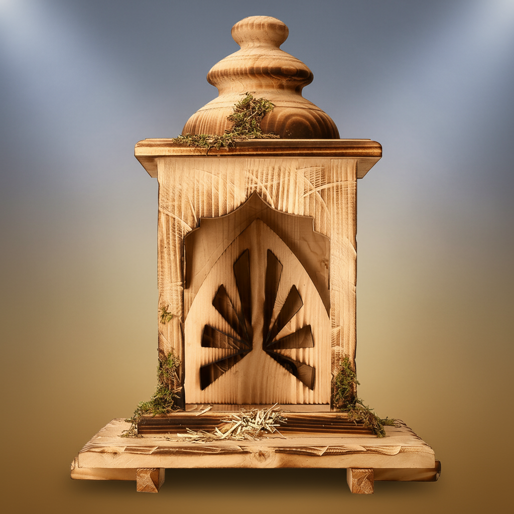 Enhanced Lantern Nativity Stable