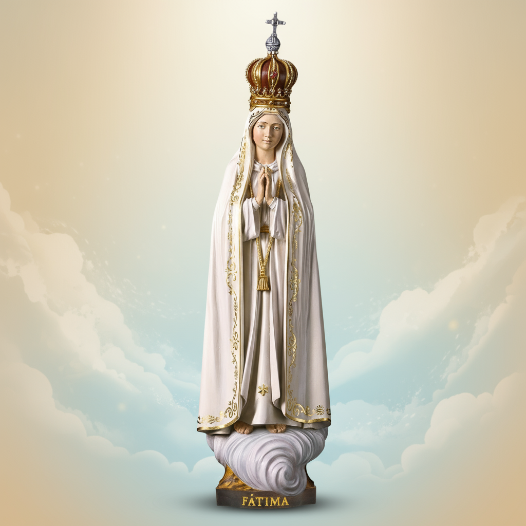 Enhanced Our Lady of Fatima Statue