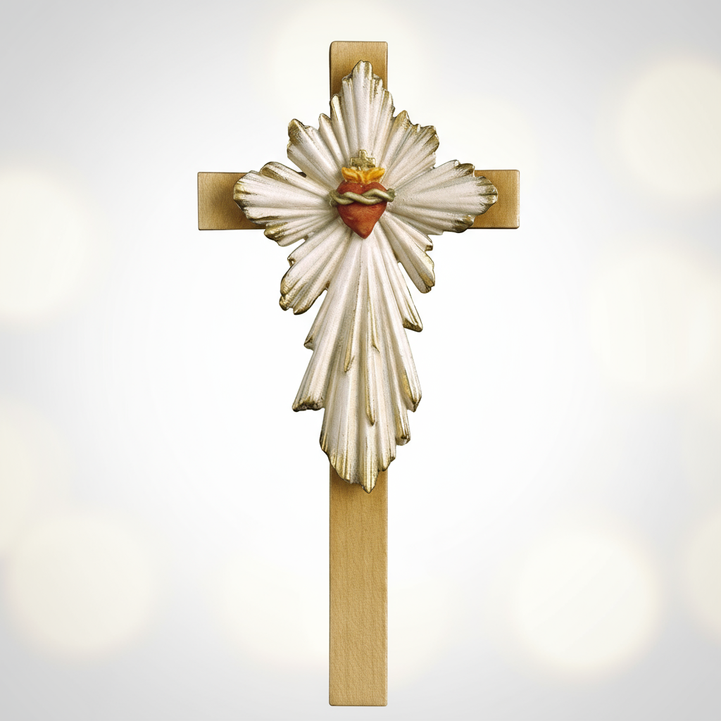 Enhanced Sacred Heart Cross