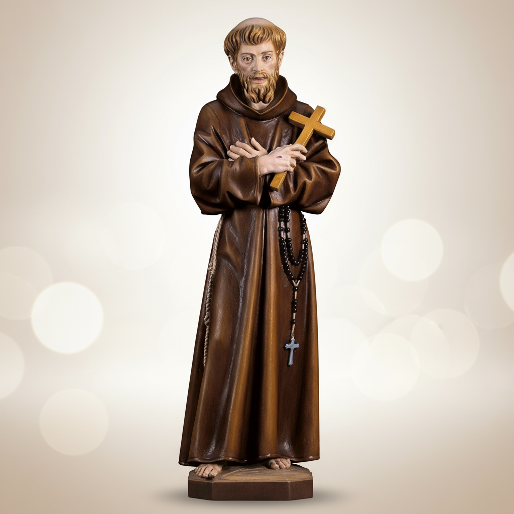 Enhanced Saint Francis Statue