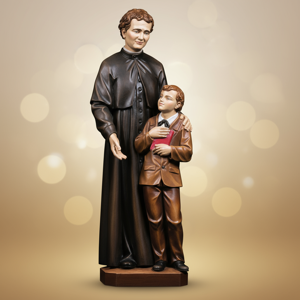 Enhanced Saint John Bosco Statue