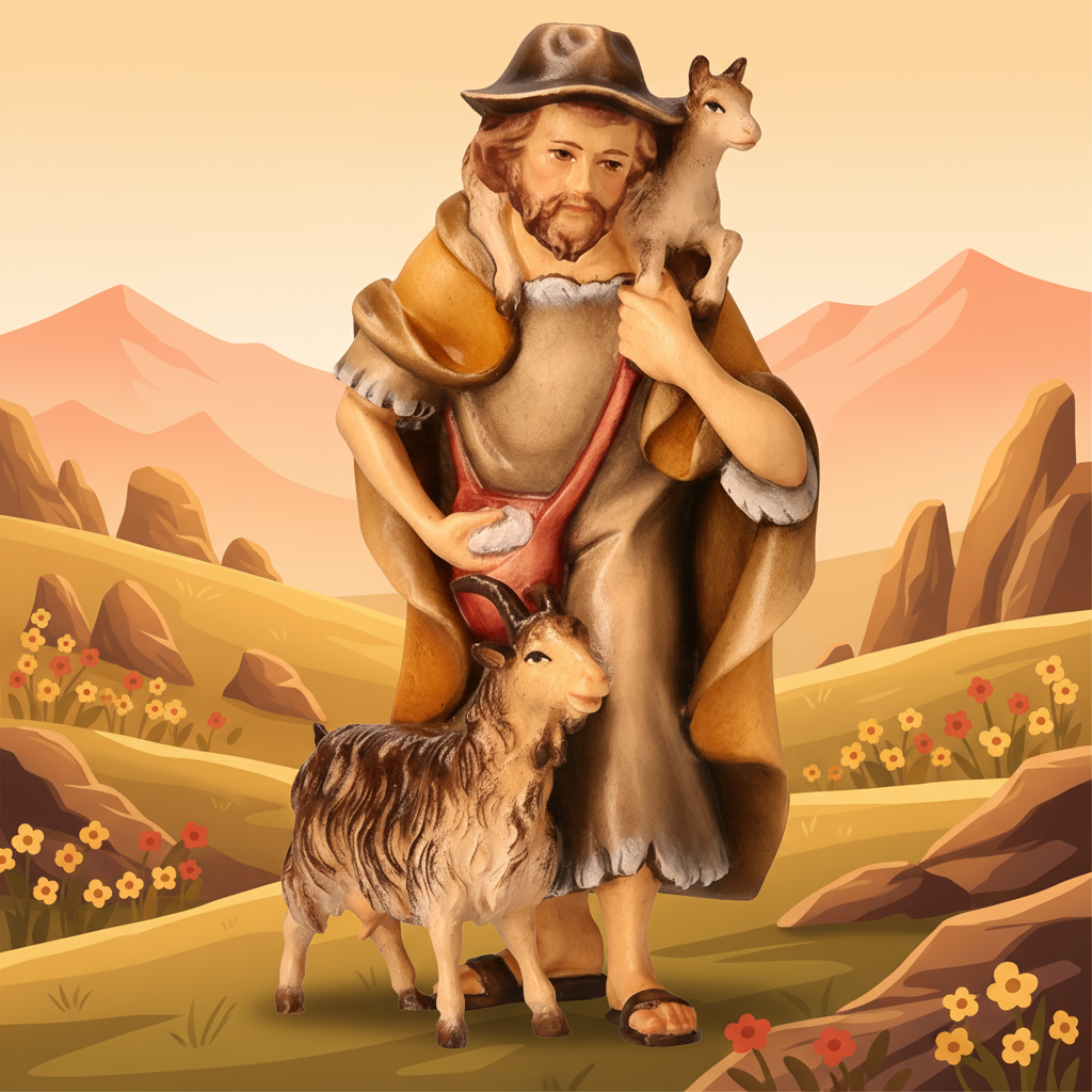 Highland Countryside - Shepherd with Goats