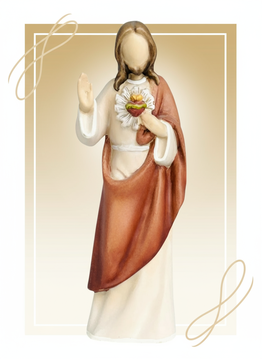 Sacred Heart Statue with Clean Background