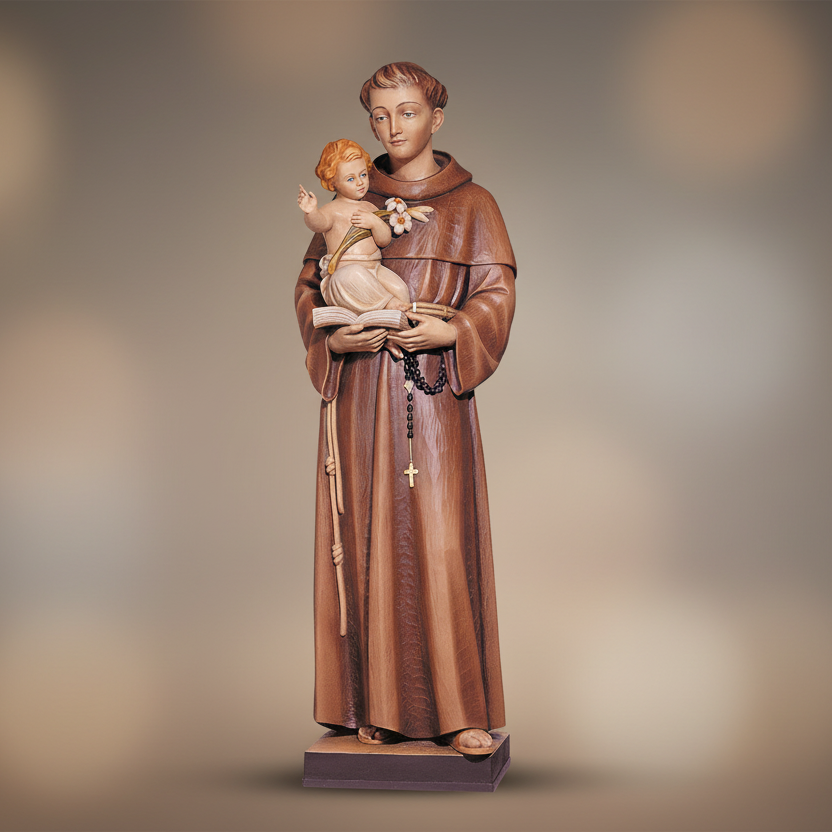 St. Anthony with Child Statue - Warm Background