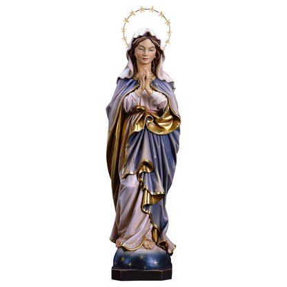 Immaculate Conception with Brass Halo Statue | Multiple Sizes & Finishes