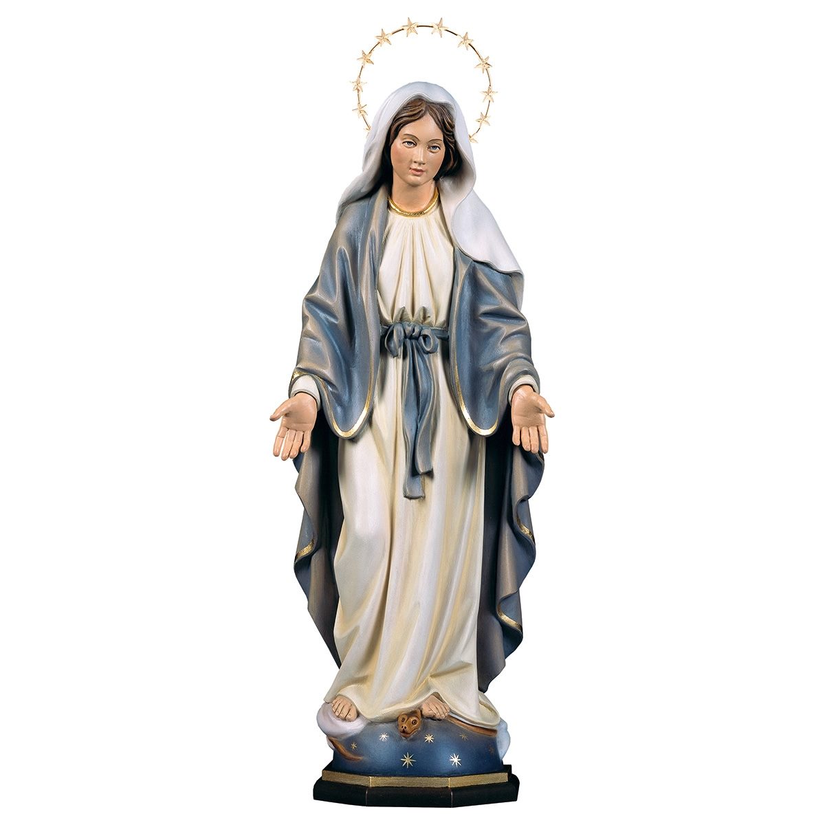 Our Lady of Grace with Brass Halo Statue | Multiple Sizes & Finishes