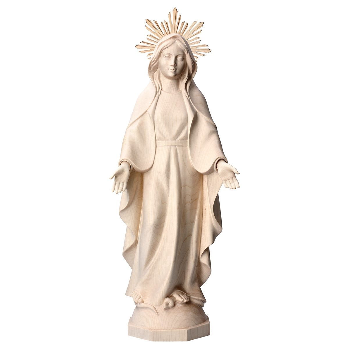 Modern Our Lady of Grace Statue with Halo | Multiple Sizes & Finishes