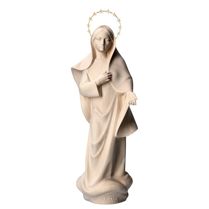 Modern Our Lady of Medjugorje with Brass Halo | Multiple Sizes & Finishes