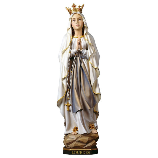 Our Lady of Lourdes with Crown Statue | Multiple Sizes & Finishes