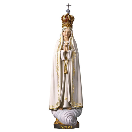 Our Lady of Fatima Capelinha with Crown Statue | Multiple Sizes & Finishes