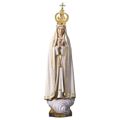 Our Lady of Fatima Capelinha with Metal Crown Statue | Multiple Sizes & Finishes