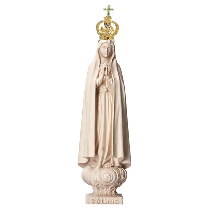 Our Lady of Fatima Pilgrim with Metal Crown Statue | Multiple Sizes & Finishes
