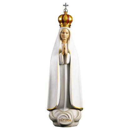 Stylized Our Lady of Fatima with Crown Statue | Multiple Sizes & Finishes