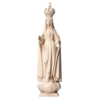Sacred Heart of Mary with Crown Statue | Multiple Sizes & Finishes