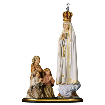 Apparition Group of Fátima Capelinha with Crown Statue | Multiple Sizes & Finishes