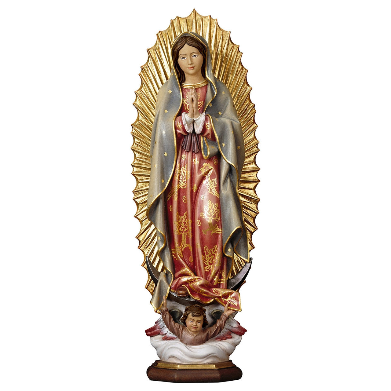 Our Lady of Guadalupe Statue | Hand Carved In Italy | Multiple Sizes