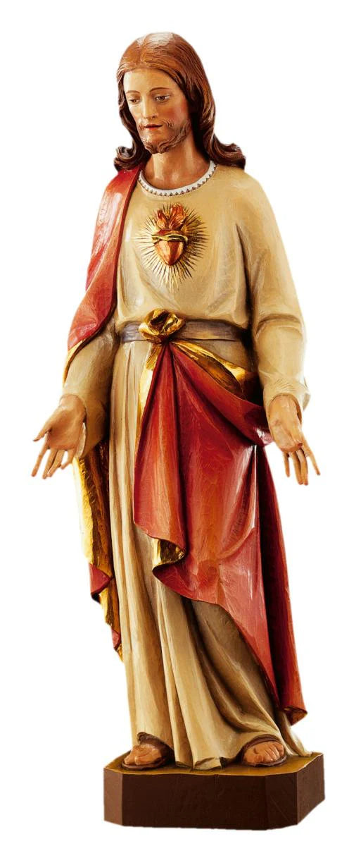 Sacred Heart of Jesus with Open Arms Statue | Multiple Sizes & Finishes