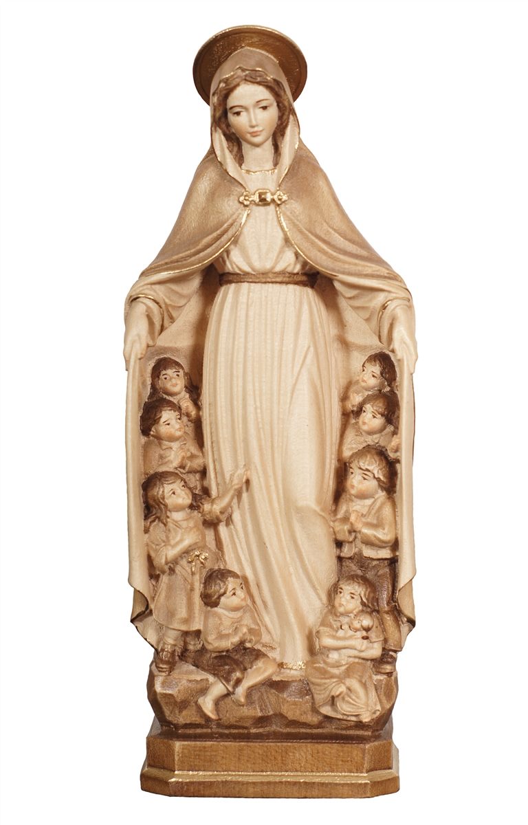 Blessed Mother with Children of the World Statue | Multiple Sizes & Finishes