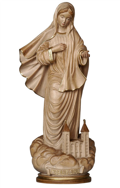 Our Lady of Medjugorje with Church Statue | Multiple Sizes & Finishes