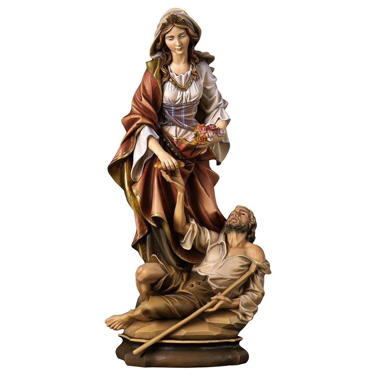 Saint Elizabeth of Hungary with Beggar Statue | Multiple Sizes & Finishes
