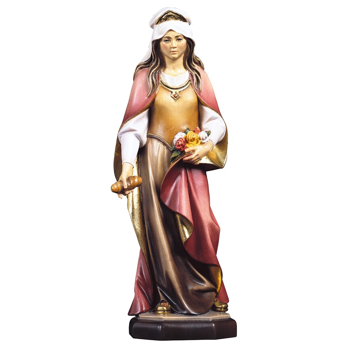 Saint Elizabeth of Hungary with Roses & Bread Statue | Multiple Sizes
