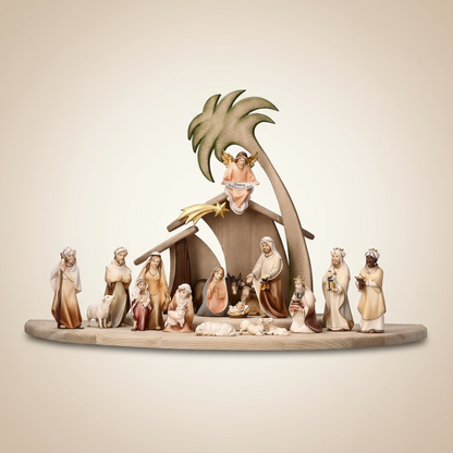 22-Piece Comet Nativity with Neutral Background