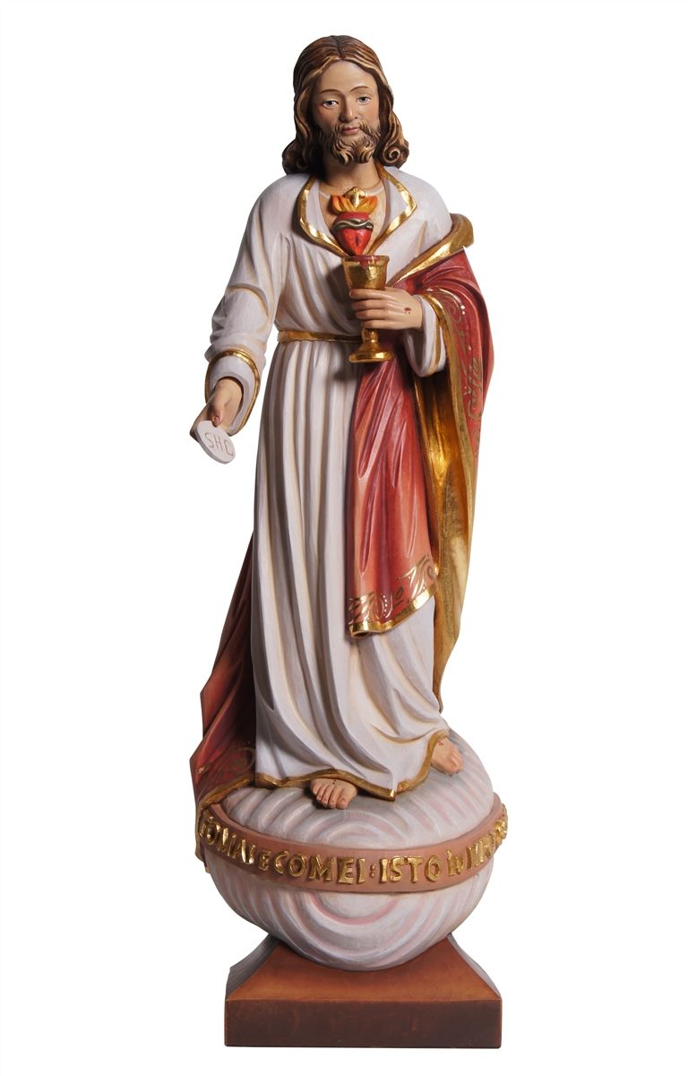 Sacred Heart of Jesus with Host Statue | Multiple Sizes & Finishes