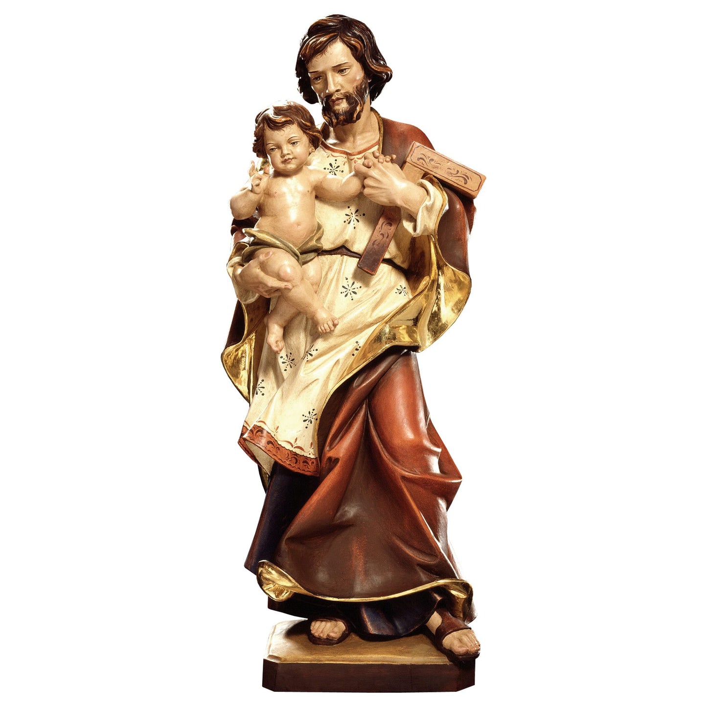 Saint Joseph with Child & Tool Statue | Multiple Sizes & Finishes