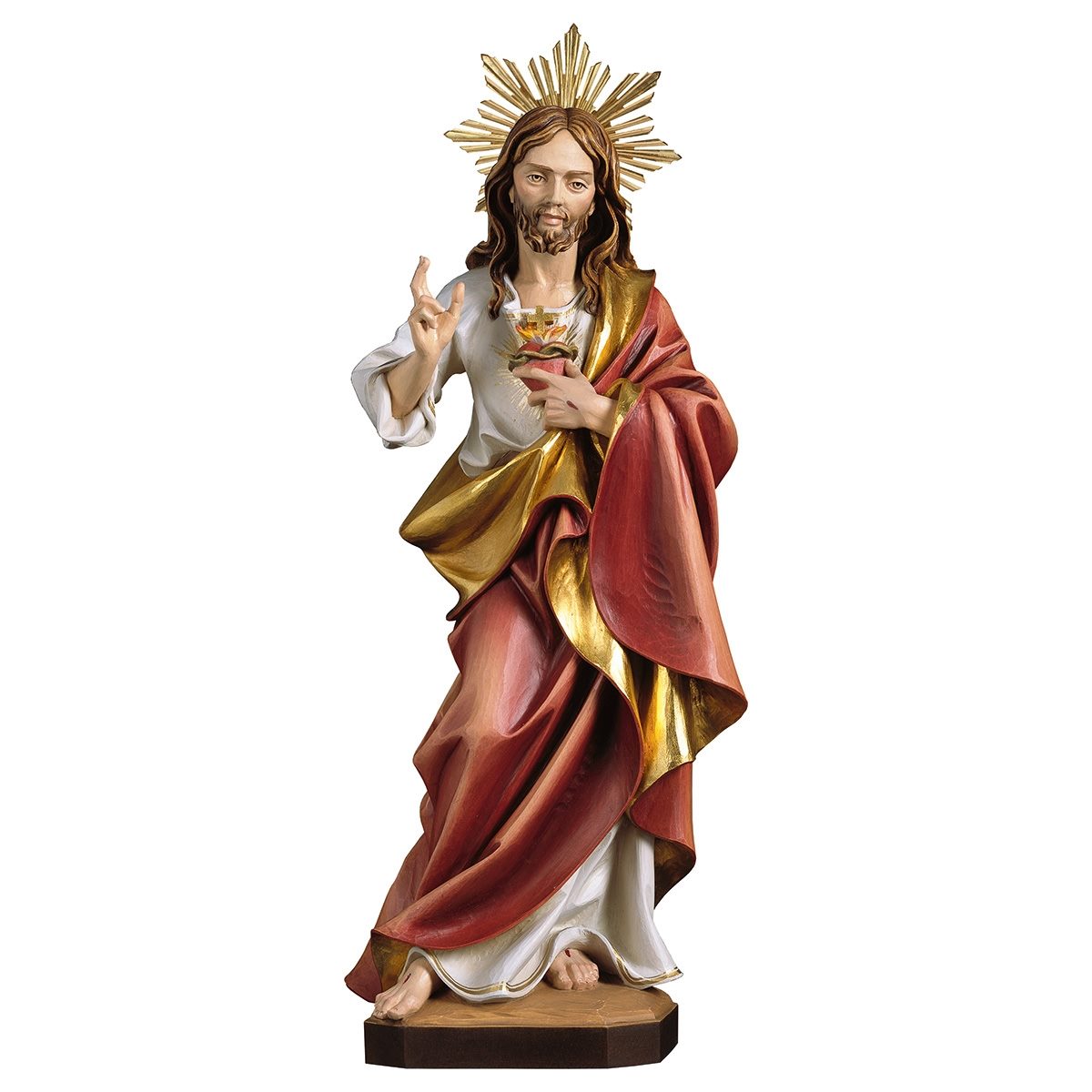 Sacred Heart of Jesus with Halo Statue | Multiple Sizes