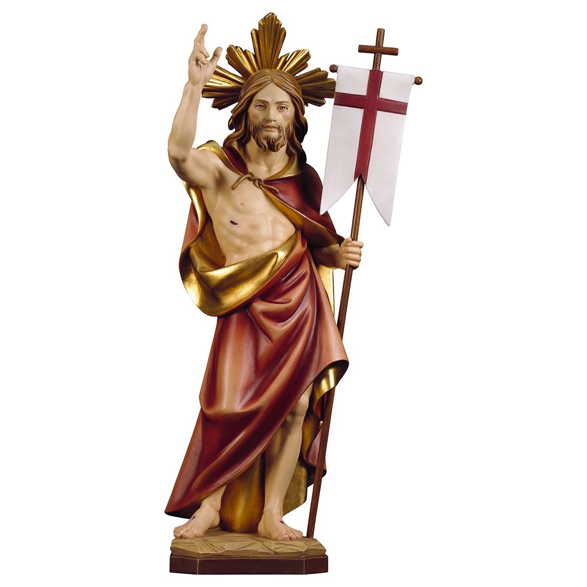 Resurrection of Jesus with Halo Statue | Multiple Sizes
