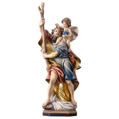 Saint Christopher with Child Statue | Multiple Sizes & Finishes