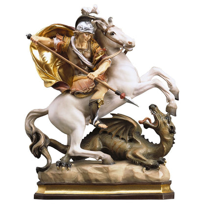 St. George on Horse with Dragon Statue | Multiple Sizes